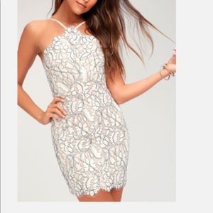 Lulus white lace dress